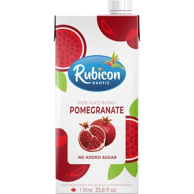 Rubicon Pomegranate 100% Fruit Juice No-Added-Sugar  1 l, $0.35/100ml