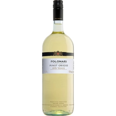 Folonari Pinot Grigio White Wine, Italy (ID required at pick-up) 1500 ml, $1.95/100ml