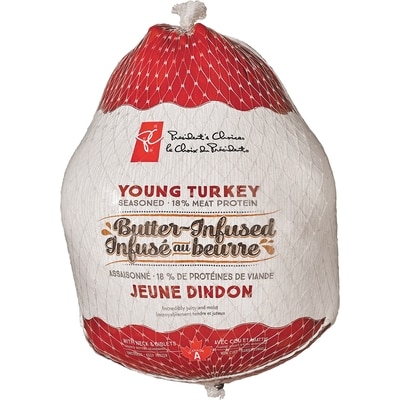 President's Choice Butter-Infused Frozen Young Turkey $7.30/1kg $3.31/1lb