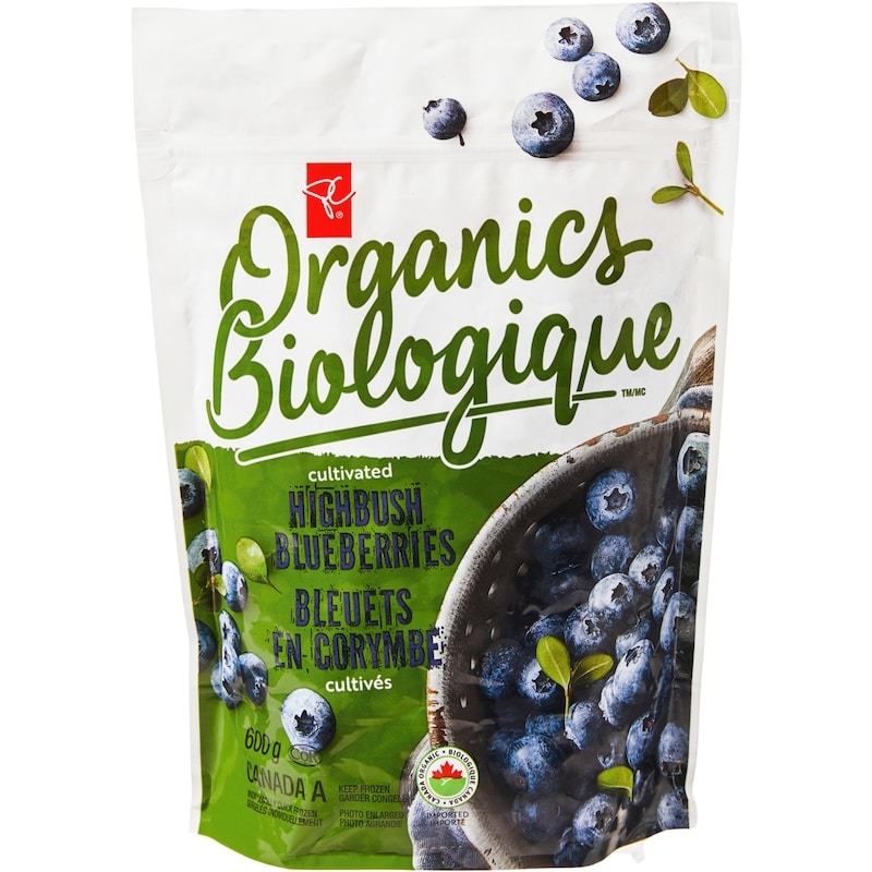 Frozen Cultivated Highbush Blueberries, Organic