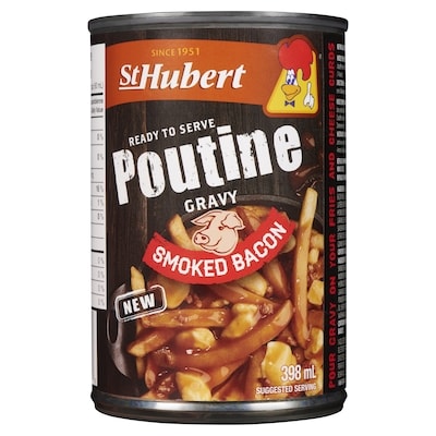St Hubert Poutine Gravy, Smoked Bacon 398 ml, $0.38/100ml