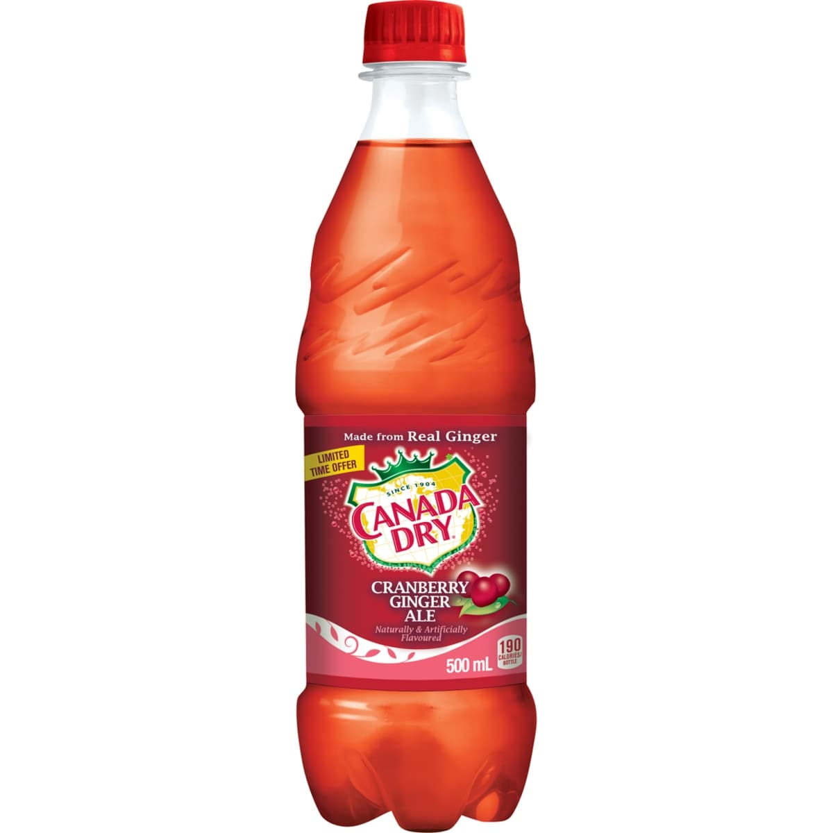 Canada Dry Limited Edition Cranberry Ginger Ale 500 ml, $0.66/100ml