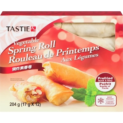 Tastee Spring Roll Pre-Fried 204 g, $1.41/100g