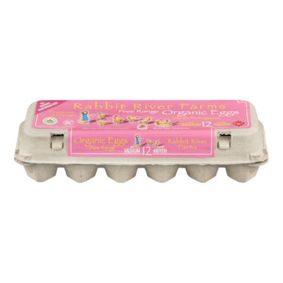 Rabbit River Organic Eggs, Medium 12 ea, $0.67/1ea