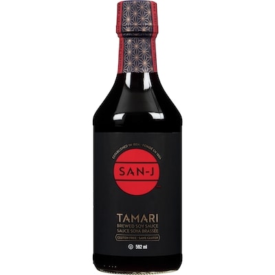 San J Tamari Soy Sauce 592 ml, $1.77/100ml