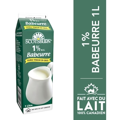 Scotsburn Babeurre faible en gras 1 l, 0,33 $/100ml