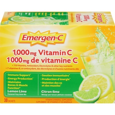 Emergen C Lemon Lime 30 ea, $0.49/1ea