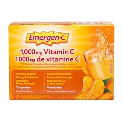 Tangerine 1000Mg Vitamin C Supplement, Drink Mix, 30 Count