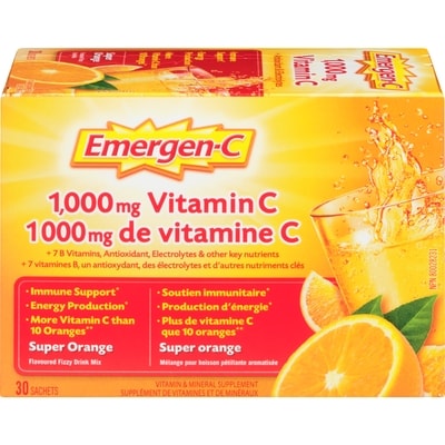 Emergen C Super Orange 30 ea, $0.58/1ea