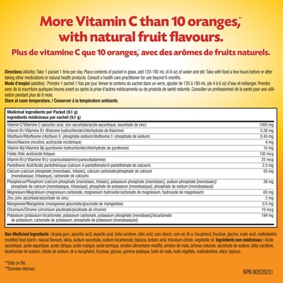 EMERGEN-C Super orange (poudre effervescente)