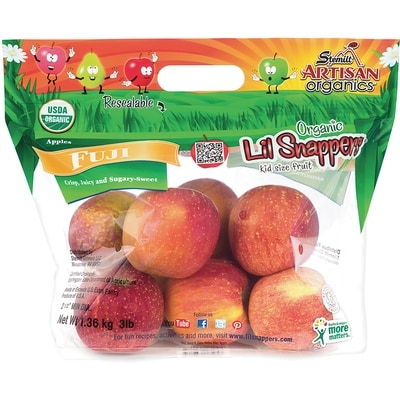 null Pommes Fuji biologiques Lil Snappers 1.35 kg, 0,78 $/100g