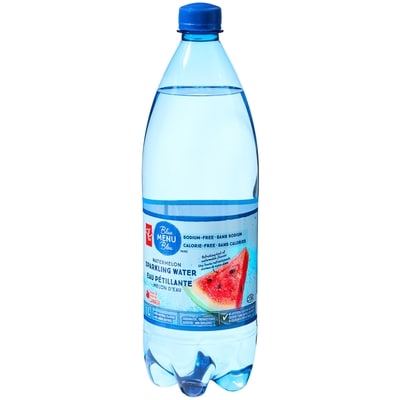 PC Menu Bleu Eau pétillante, melon d'eau 1 l, 0,13 $/100ml