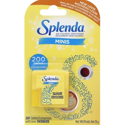 Splenda Mini-tablettes d'édulcorant Soluble sans Calorie 11 g, 81,73 $/100g