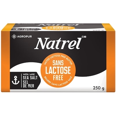 Natrel Beurre salé sans lactose 250 g, 2,72 $/100g