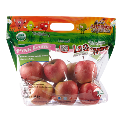 null Lil Snappers Organic Pink Lady Apples 1.35 kg, $0.67/100g