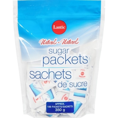 Lantic Sugar Packets 350 g, $0.85/100g