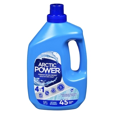 Arctic Power Liquid Laundry Detergent, Waterfall Fresh, 45 Wash Loads 1.8 l, $0.43/100ml