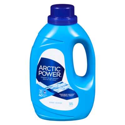 Arctic Power Détergent pour la lessive, Fraîcheur Cascade, 45 charges de lavage 1.8 l, 0,44 $/100ml