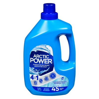 Arctic Power Détergent pour la lessive, Fraîcheur Cascade, 45 charges de lavage 1.8 l, 0,44 $/100ml