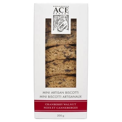 ACE Mini Artisan Biscotti, Cranberry Walnut 200 g, $3.50/100g