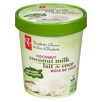 President's Choice Plant Based Coconut Milk Frozen Dessert 500 ml, $1.40/100ml