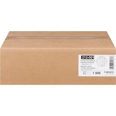 null Granada Groundwood Embossed Placemat Straight Edge 10" X 14" 1000 ea, $0.02/1ea