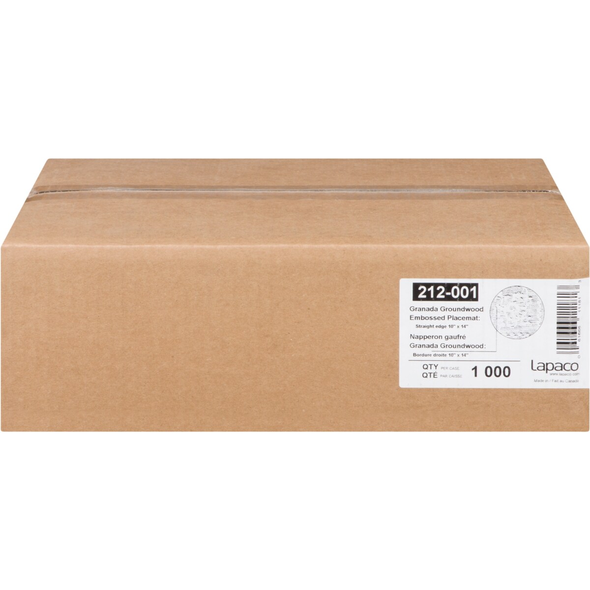 null Napperon Gaufré Granada Groundwood Bordure Droite 10" x 14" 1000 ea, 0,02 $/1ch