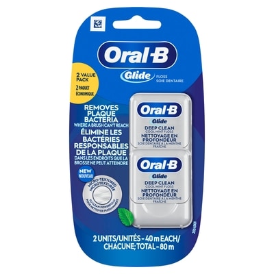 Oral-B Soie dentaire pour un nettoyage en profondeur à saveur de menthe Pro-santé 2 ea, 5,00 $/1ch