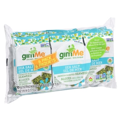 Go Snack Roasted Seaweed, Sea Salt
