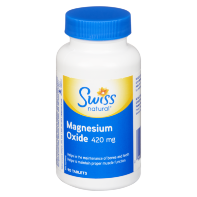 Swiss Natural Magnesium Oxide 420 Mg Tablets 90 ea, $0.07/1ea