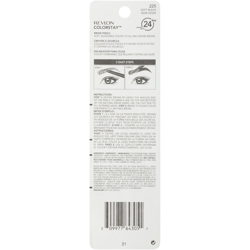 Colorstay Brow Pencil 225 Soft Black