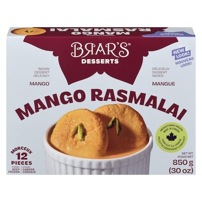 Brar's Mango Rasmalai 12 Pieces 850 g, $1.06/100g