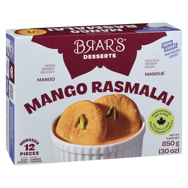 Mango Rasmalai 12 Pieces