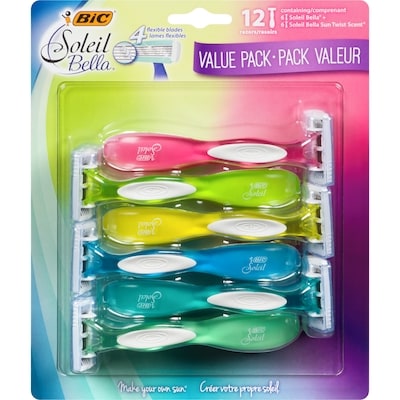 Bic Soleil Bella 4 Blade Disposable Razor for Women 12 ea, $1.79/1ea