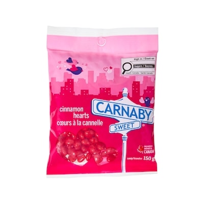 Carnaby Sweet Cœurs à la cannelle 150 g, 1,33 $/100g