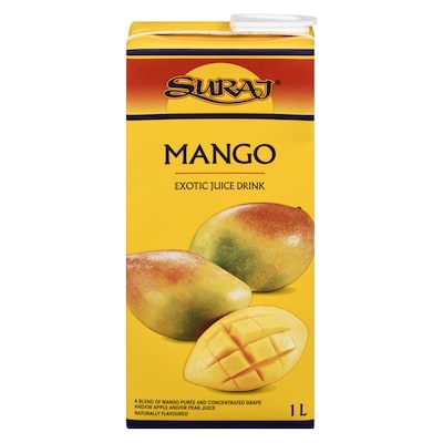 Suraj Mango Exotic Juice Drink 1 l, $0.20/100ml
