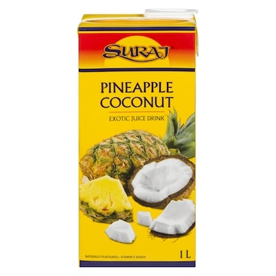 Suraj Pineapple Coconut Exotic Juice Drink 1 l, $0.20/100ml