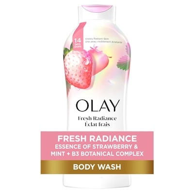 Olay Body Wash, Cooling White Strawberry & Mint 650 ml, $1.41/100ml