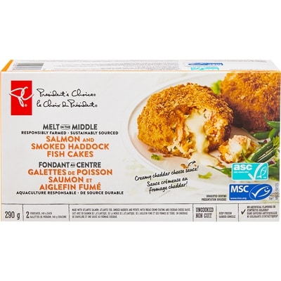 President's Choice Salmon & Haddock Fish Cake 290 g, $2.93/100g