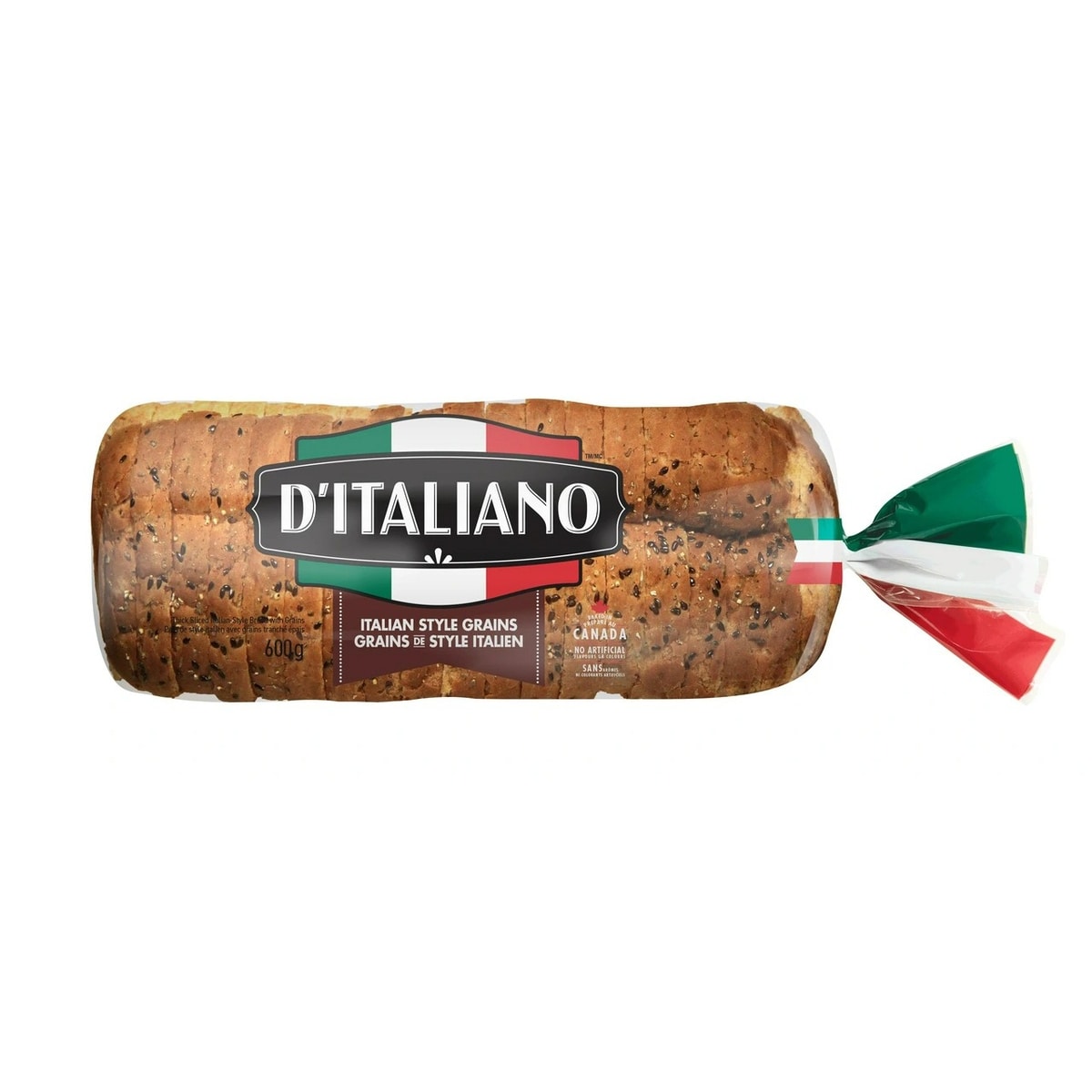 D'Italiano Italian Style- Loaf with Grains  600 g, $0.67/100g