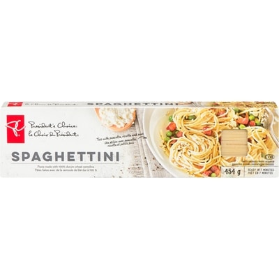 le Choix du Président Pâtes spaghettini 454 g, 0,39 $/100g