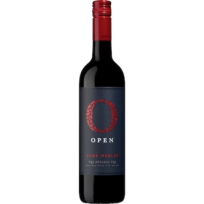 OPEN Cab Merlot (ID required at pick-up) 750 ml, $1.89/100ml