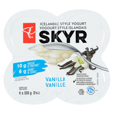 Yogourt style islandais skyr 0 % M.G., vanille