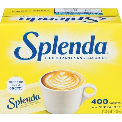 Splenda Sachets d'édulcorant sans Calorie 400 g, 5,50 $/100g