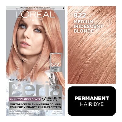L’Oréal Reflets Fashion Metallics, 822 1 ea, 19,99 $/1ch