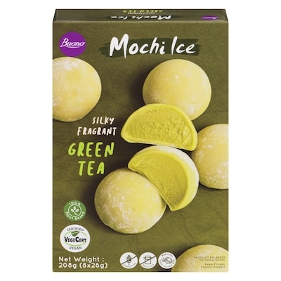 Buono Mochi Ice Dessert Green Tea   208 g, $3.84/100g