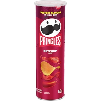 Pringles Ketchup Potato Chips 156 g, $1.60/100g
