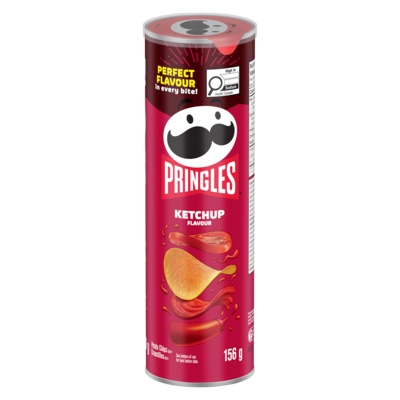 Pringles Ketchup Potato Chips 156 g, $2.24/100g