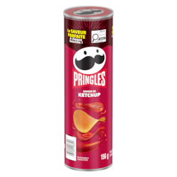 Pringles Saveur de ketchup 156 g, 1,60 $/100g