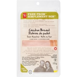 le Choix du Président Poitrine De Poulet Rôtie Au Four Simplement Bon 175 g, 4,57 $/100g